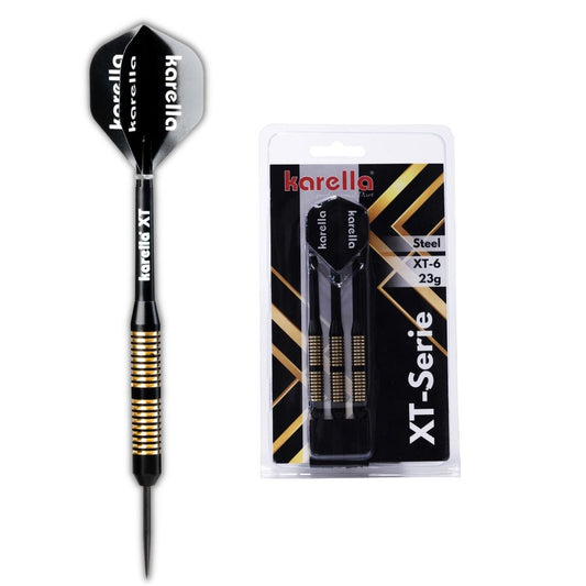 Steeldart Karella XT-Serie Gold-Schwarz 22g