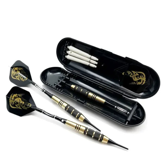 3er-Set Profi-Softtip-Darts, 18g, PVC-Flights, Strap-Schutz, langlebig & tragbar