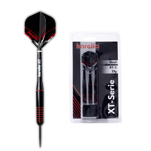 Steeldart Karella XT-Serie 22g Rot-Schwart