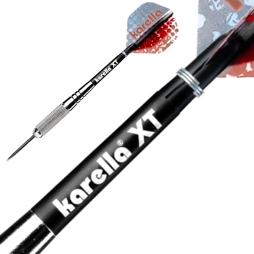 Steeldart Karella XT-Serie Silber-Schwarz